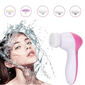 Limpiador Facial 5 en 1 Cepillo Masajeador Eléctrico