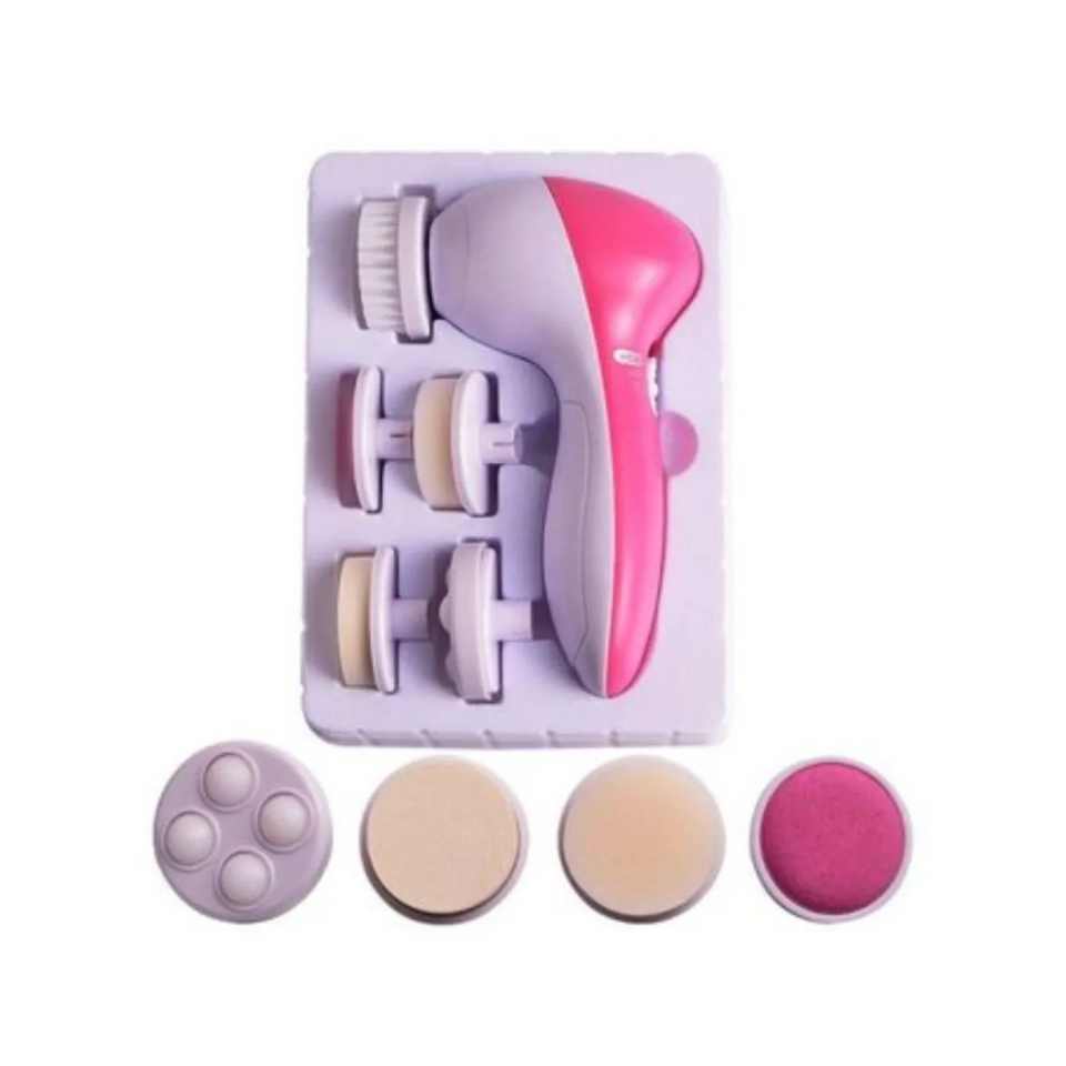 Limpiador Facial 5 en 1 Cepillo Masajeador Eléctrico